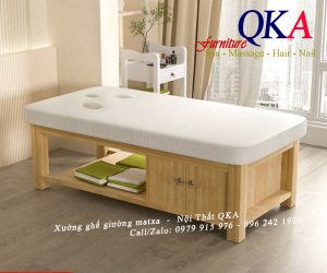 Mẫu giường spa gỗ đẹp